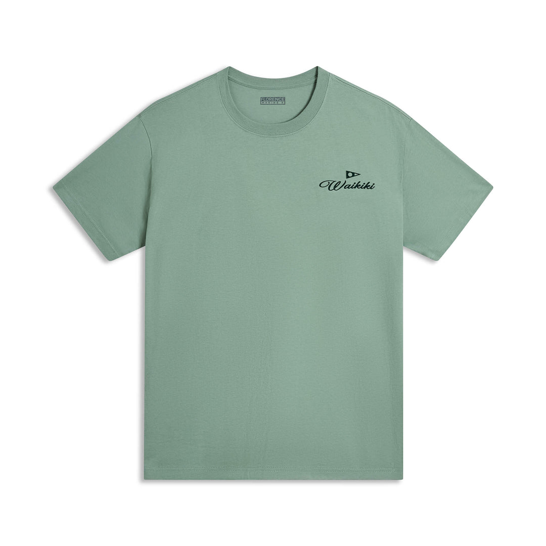 Color:Green-Florence Waikiki Script T-Shirt -alt