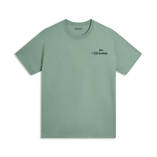 Color:Green-Florence Waikiki Script T-Shirt -alt