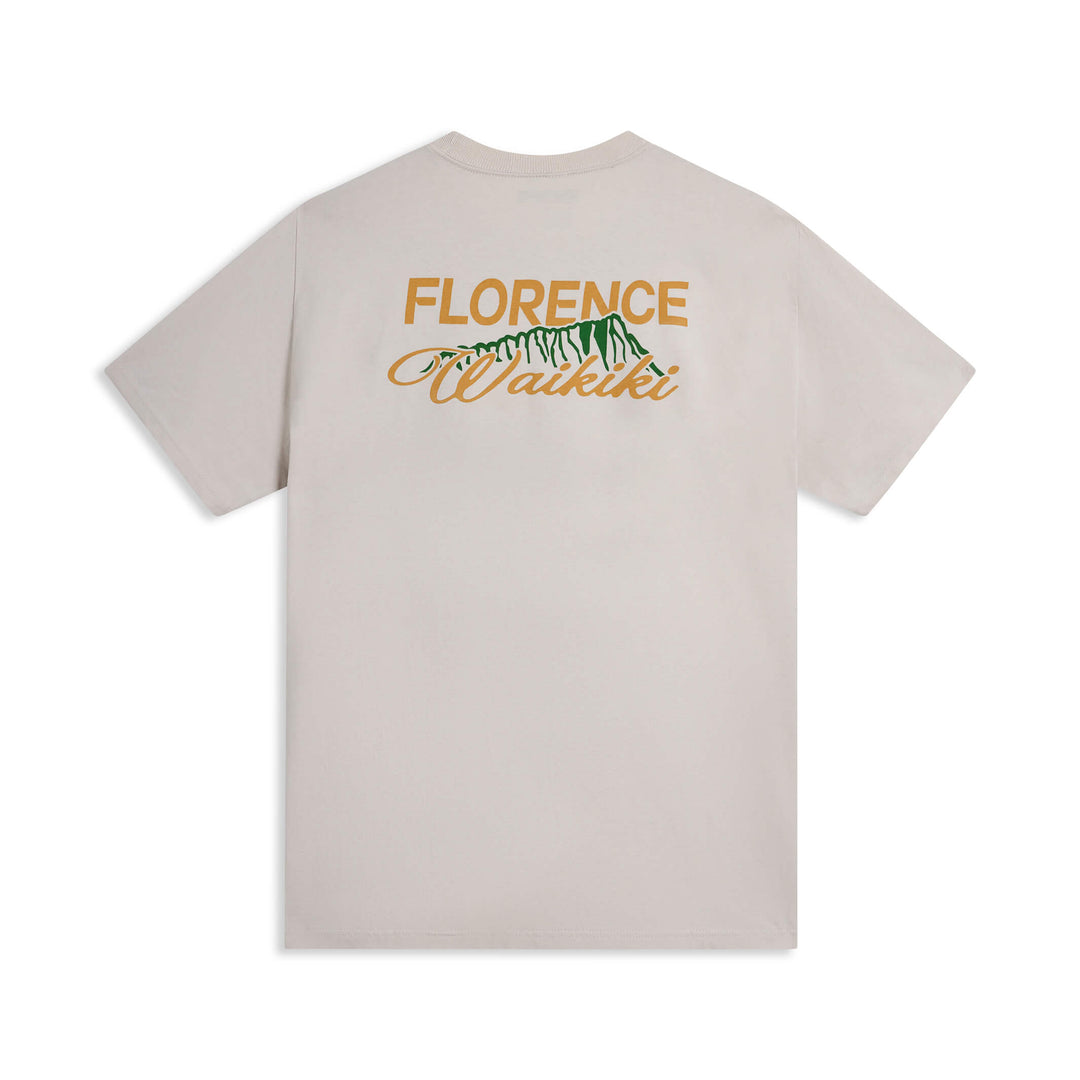 Color:Tan-Florence Waikiki Script T-Shirt