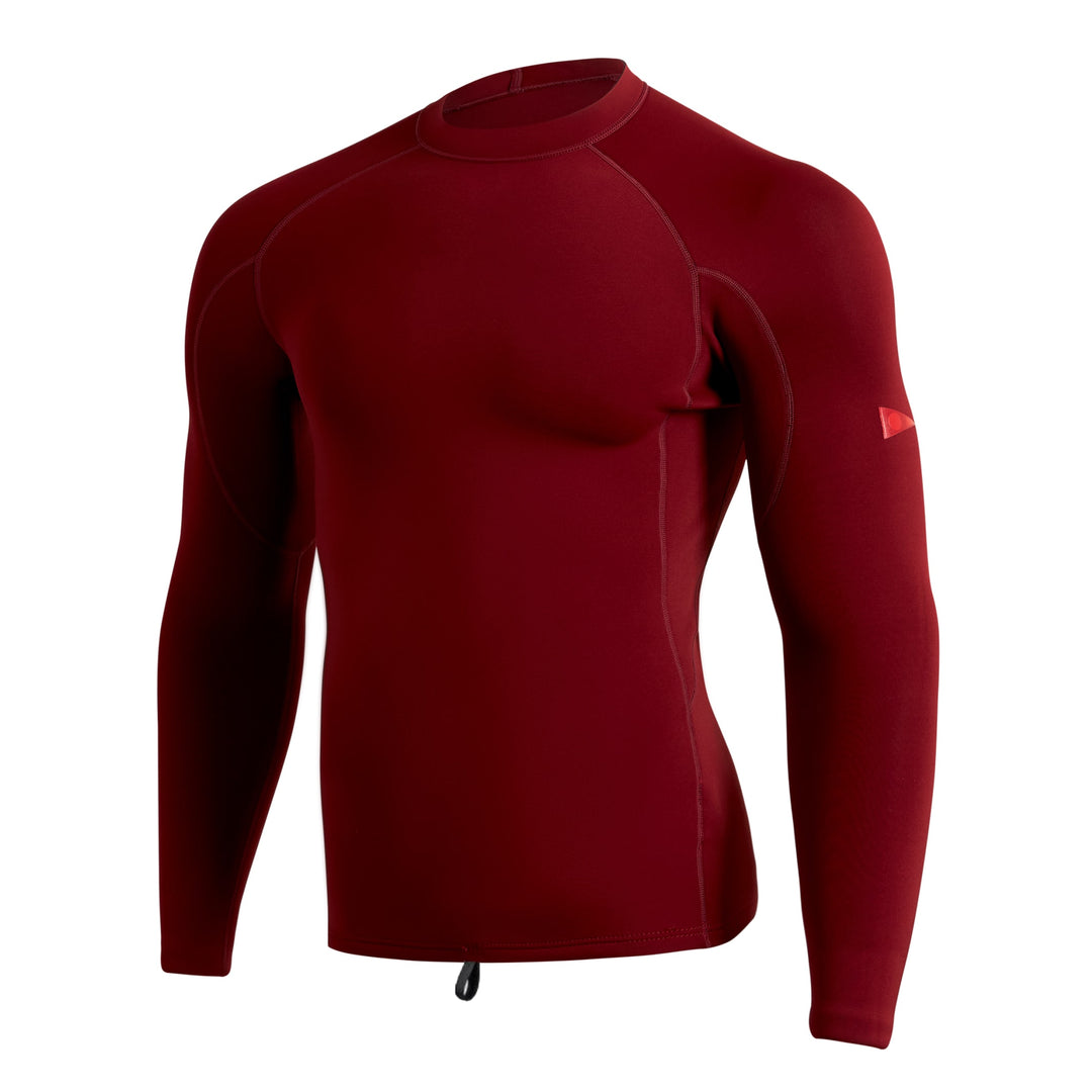 Color:Maroon-1.5MM FlatLock Wetsuit Jacket