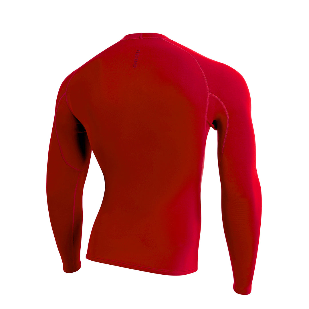 Color:Rescue Red-1.5MM FlatLock Wetsuit Jacket -alt