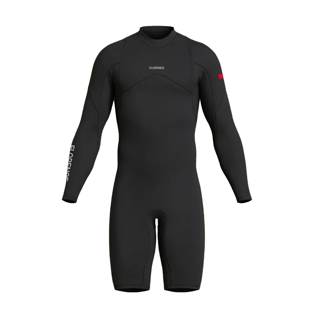 Color:Black-Florence 2MM Zipperless Long Sleeve Springsuit