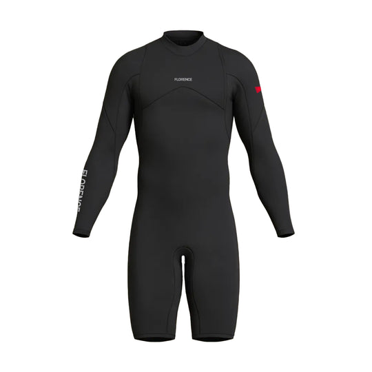 Color:Black-Florence 2MM Zipperless Long Sleeve Springsuit