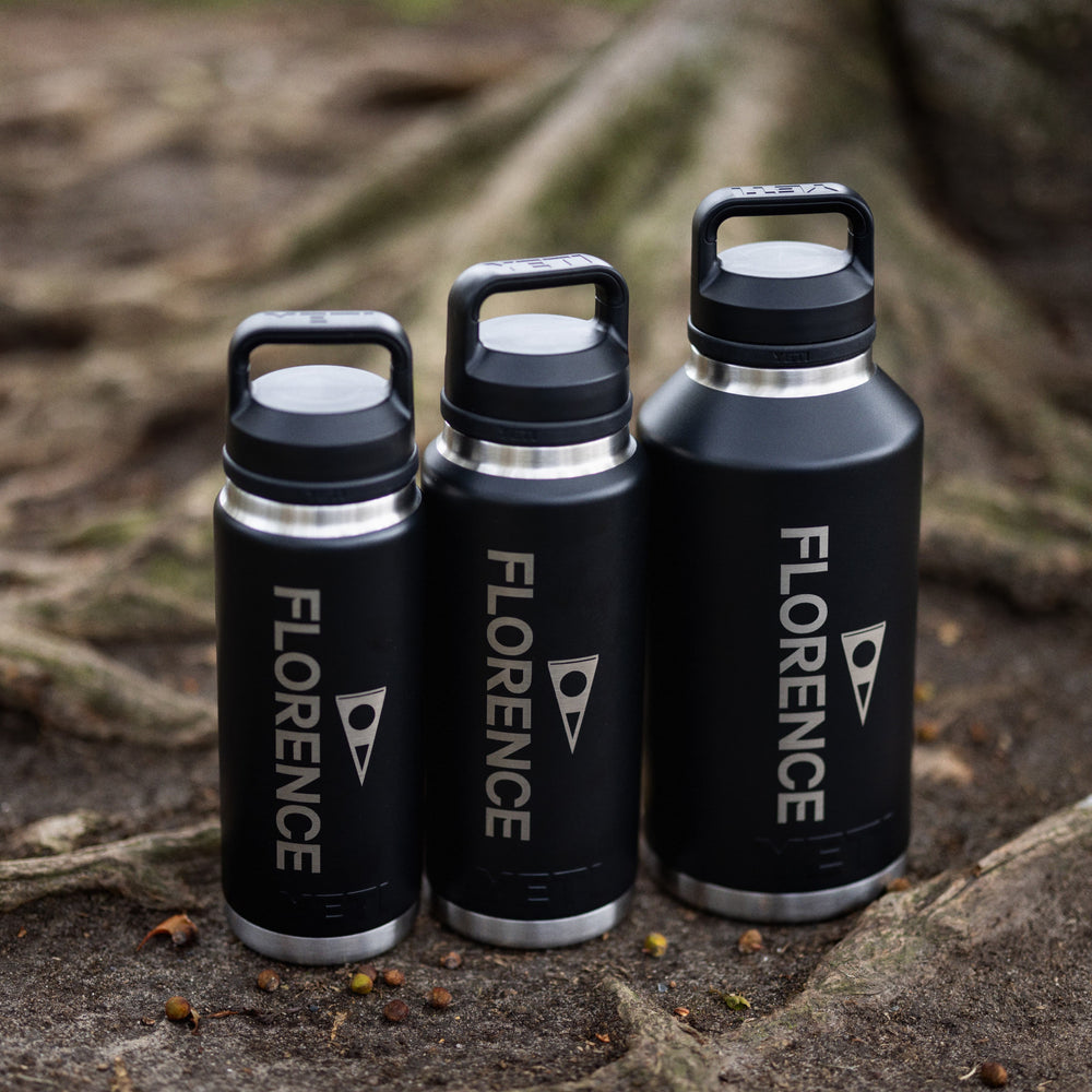 Color:Black-Yeti x Florence Marine X Rambler Bottle with Chug Cap -alt