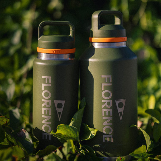 Color:Burnt Olive-Yeti x Florence Marine X Rambler 36 oz Bottle with Chug Cap -alt