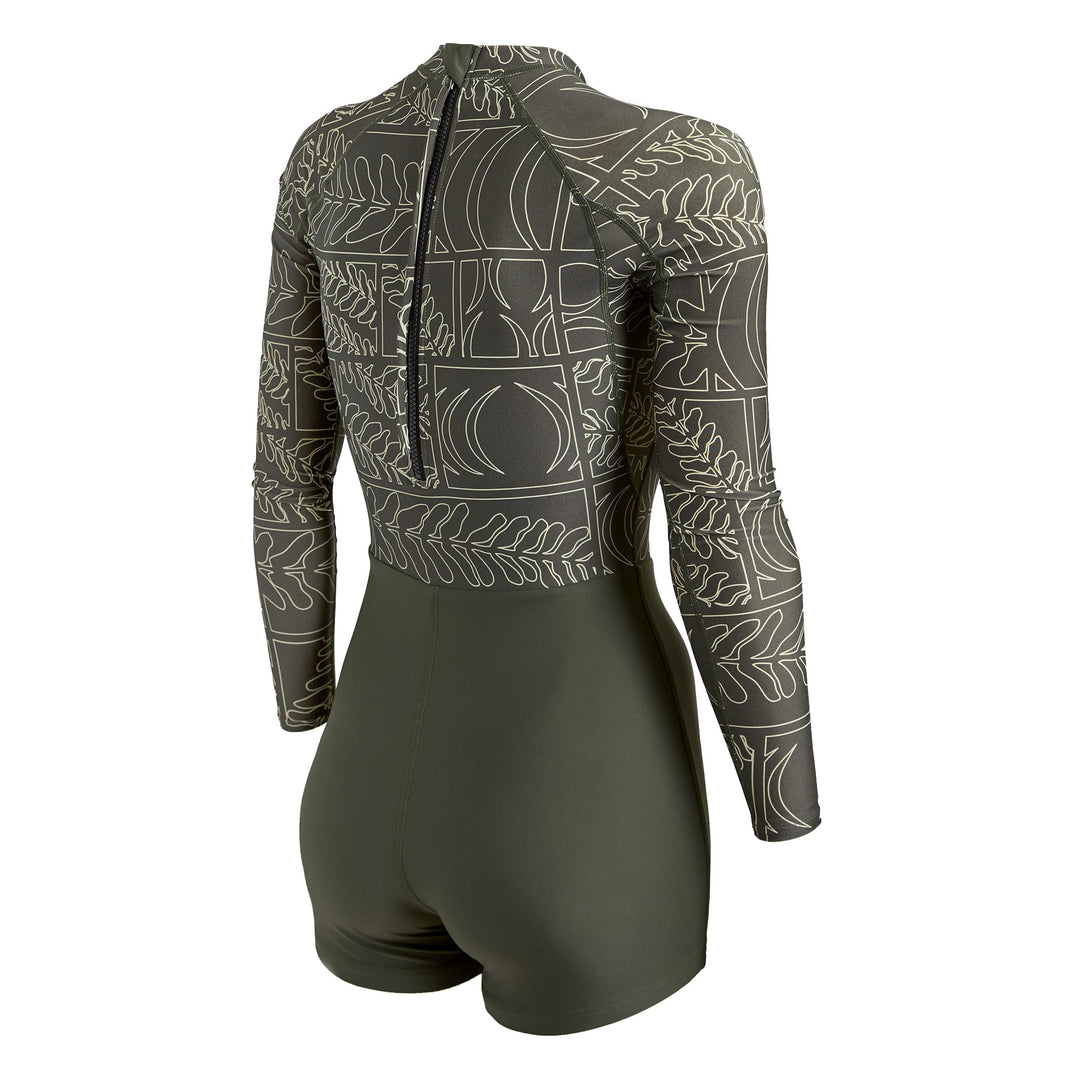 Color:Mountain-Florence x Sig Zane Koa Long Sleeve Surfsuit -alt
