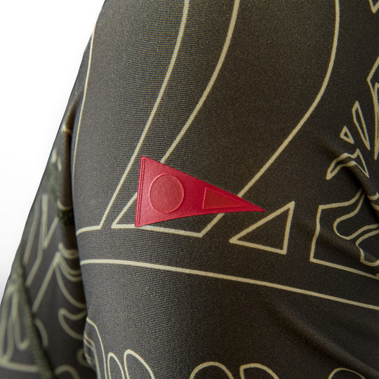 Color:Mountain-Florence x Sig Zane Koa Long Sleeve Surfsuit