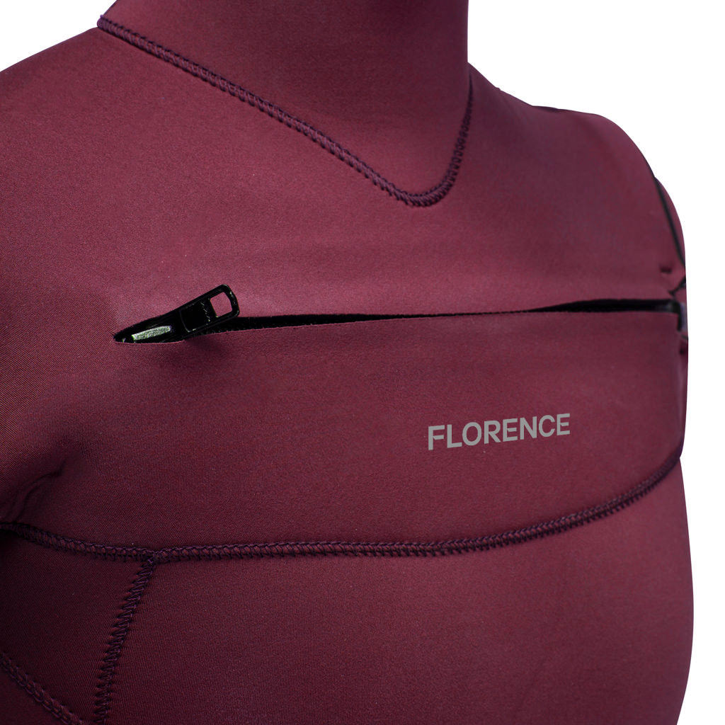 Color:Maroon-Florence Women's Fullsuit