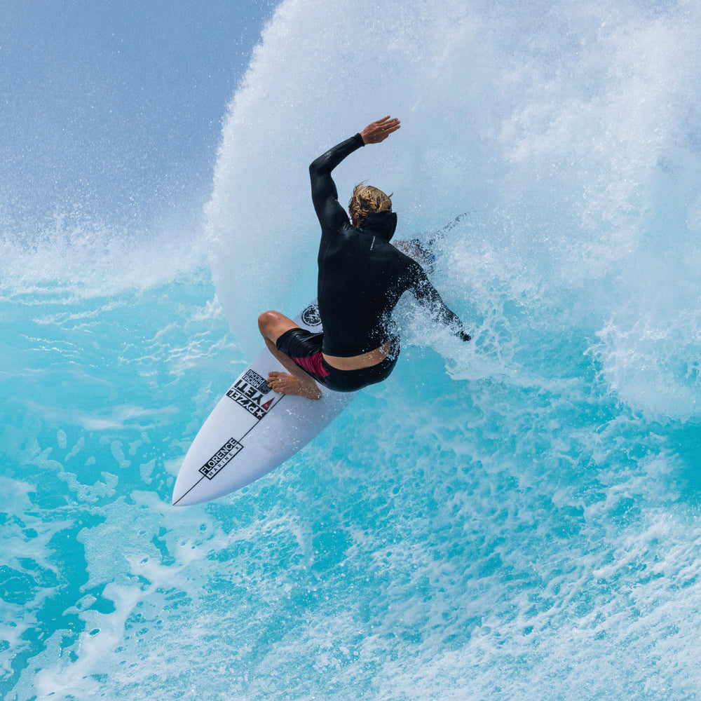 Color:Black-Florence Long Sleeve Utility Pocket Hooded Rashguard -alt