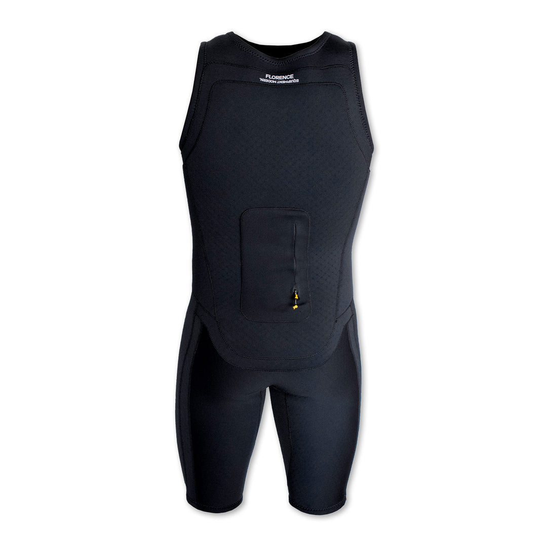 Color:Black-Florence Aeroshield Impact Short John Wetsuit-alt