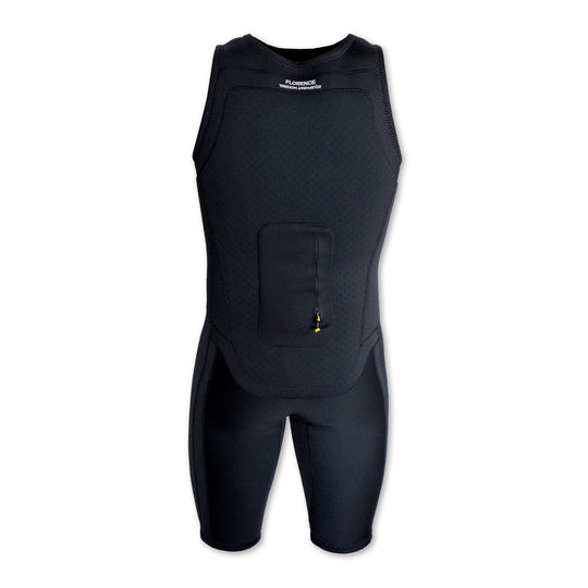 Color:Black-Florence Aeroshield Impact Short John Wetsuit-alt