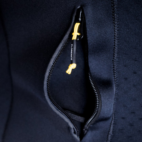 Color:Black-Florence Aeroshield Impact Short John Wetsuit