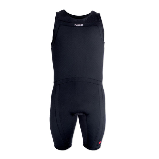 Color:Black-Florence Aeroshield Impact Short John Wetsuit