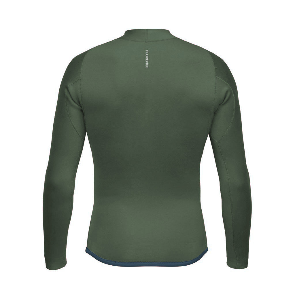 Color:Olive-Florence 1.5mm Wetsuit Jacket-alt
