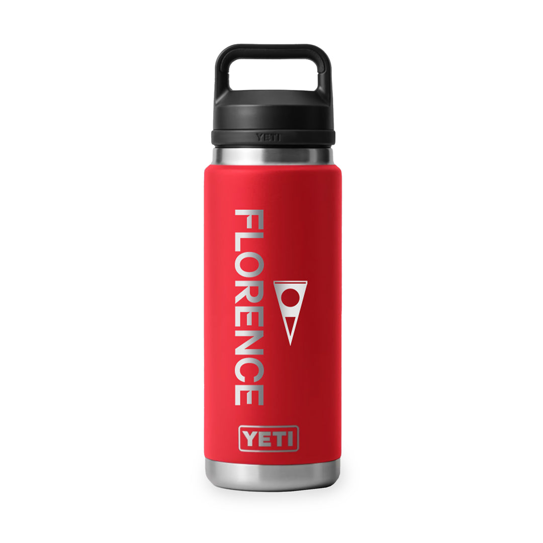 Color:Red-Yeti x Florence Marine X Rambler 26 oz Bottle with Chug Cap