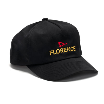 Color:Black-Florence Logo Twill Hat