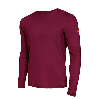 Color:Maroon-Florence Long Sleeve UPF Shirt