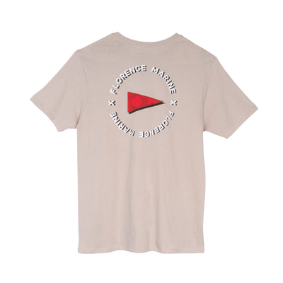 Color:Tan-Florence Masthead Organic T-Shirt
