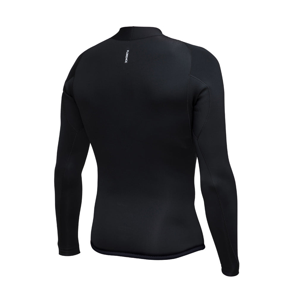 Color:Black-1.5MM FlatLock Wetsuit Jacket -alt